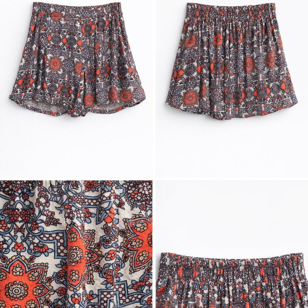 🔥 FLASH SALE | Iris Los Angeles Boho Printed Shorts Size L - Picture 2 of 4